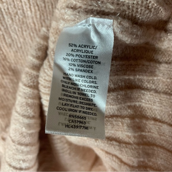 CHELSEA28 Women's Pink‎ Ribbed Off Shoulder Sweater Size Large NWT 5481 - Picture 5 of 8